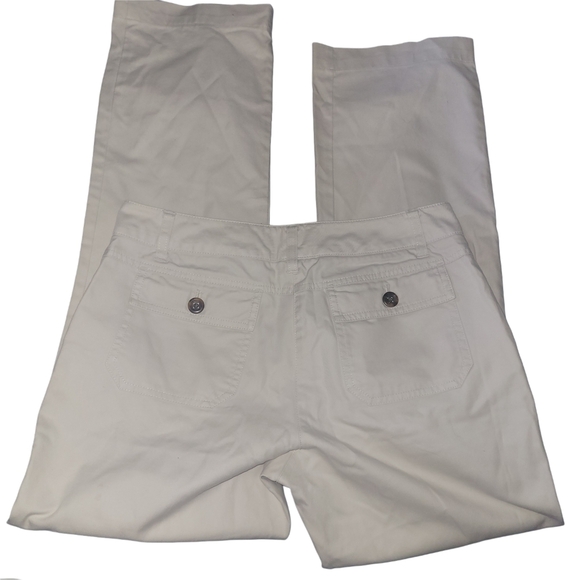 Talbots Cream Colored Straight Leg Pants 4 - Picture 3 of 4